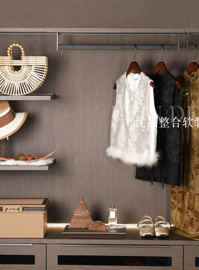 衣帽间摆件新中式服饰搭配装饰品