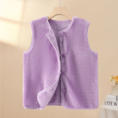 2025新款摇粒绒马甲女款加绒加厚