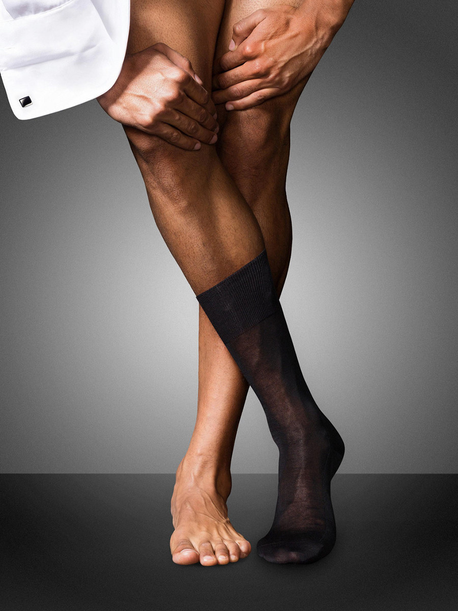 年末6折狂欢 FALKE鹰客 No.9 Fil d'ecosse 超薄埃及棉男袜 14651