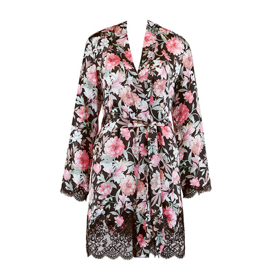 Aubade顶奢真丝长袖睡袍QS65