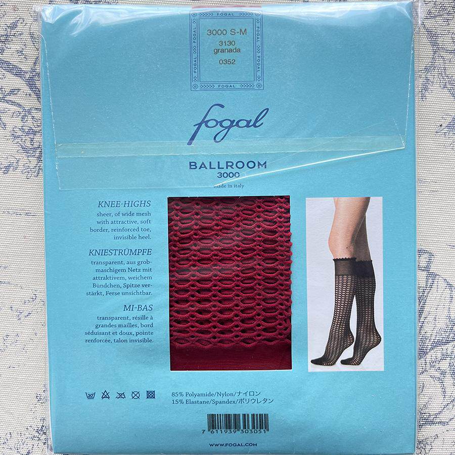 早春狂欢 瑞士Fogal芙歌 Ballroom 镂空网袜中筒袜 3000