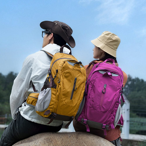 户外男女大容量登山背包旅游爬山轻便专业徒步运动旅行简约双肩包