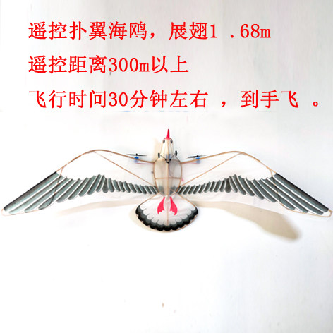 遥控风筝扑翅海鸥全套 到手飞