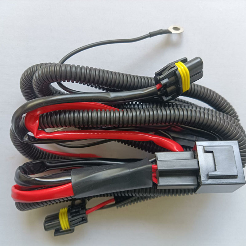 汽车大灯加强线组H1H3H7H119005氙气灯安定器LED灯继电器电瓶线
