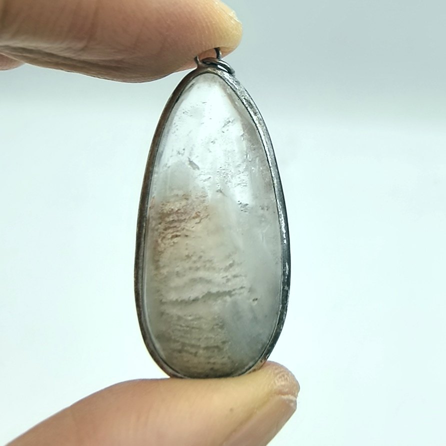 蜜雪冰城～天然彩幽灵水晶吊坠男女挂件纯银包边一物一图A43-8,饰品/流行首饰/时尚饰品新,颈饰,淘宝优惠券,粉丝福利购,淘宝优惠卷