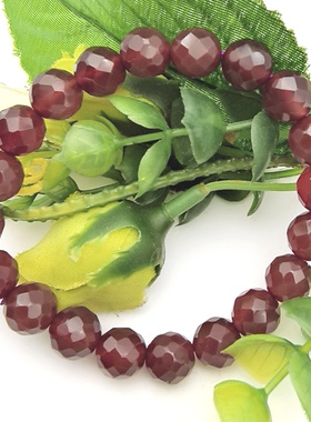 天然玛瑙刻面水晶手链手串男女款稳定情绪促进血液循环礼物A35