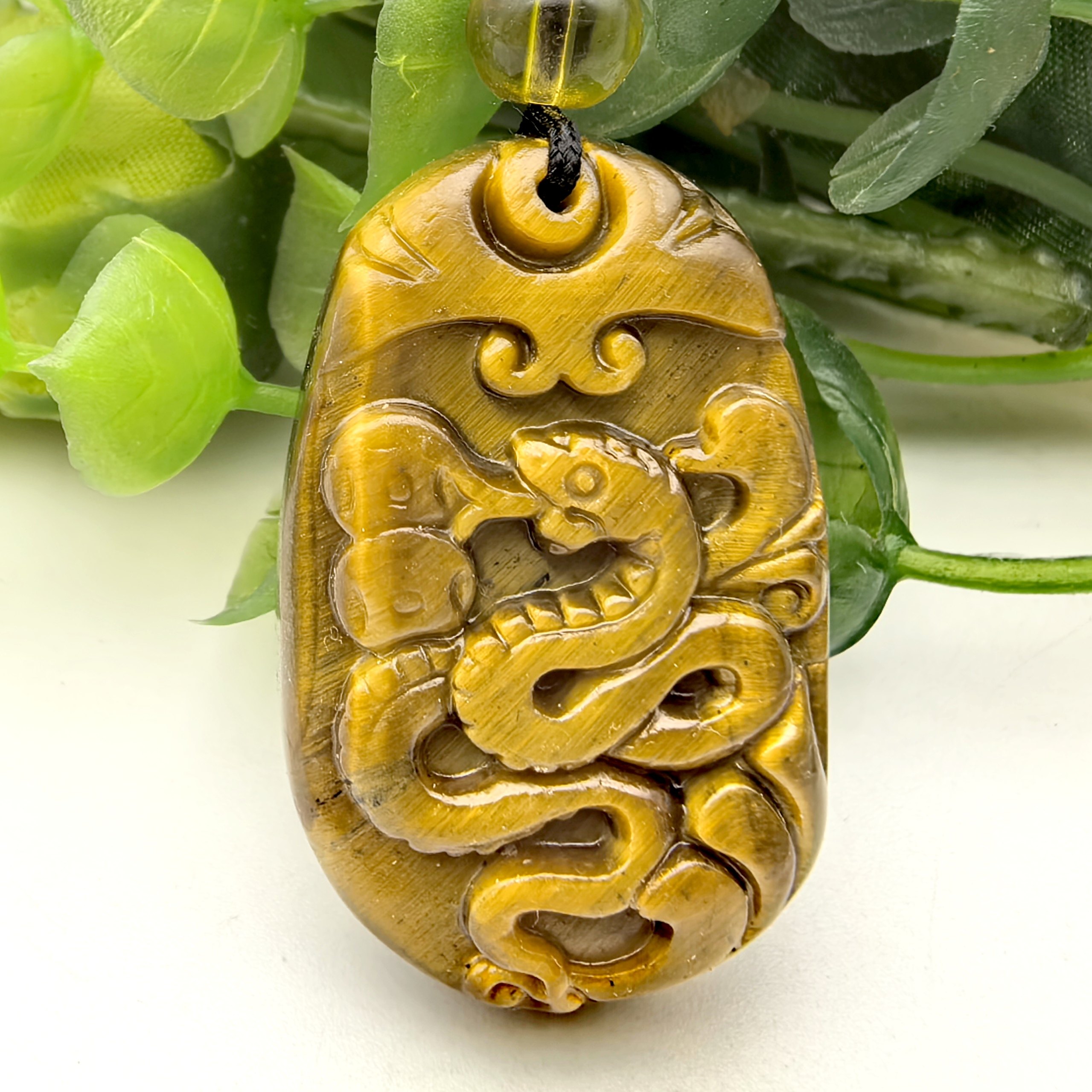 金蛇纳福～天然黄虎眼生肖蛇吊坠挂件护身符一物一图A46-66,饰品/流行首饰/时尚饰品新,颈饰,淘宝优惠券,粉丝福利购,淘宝优惠卷