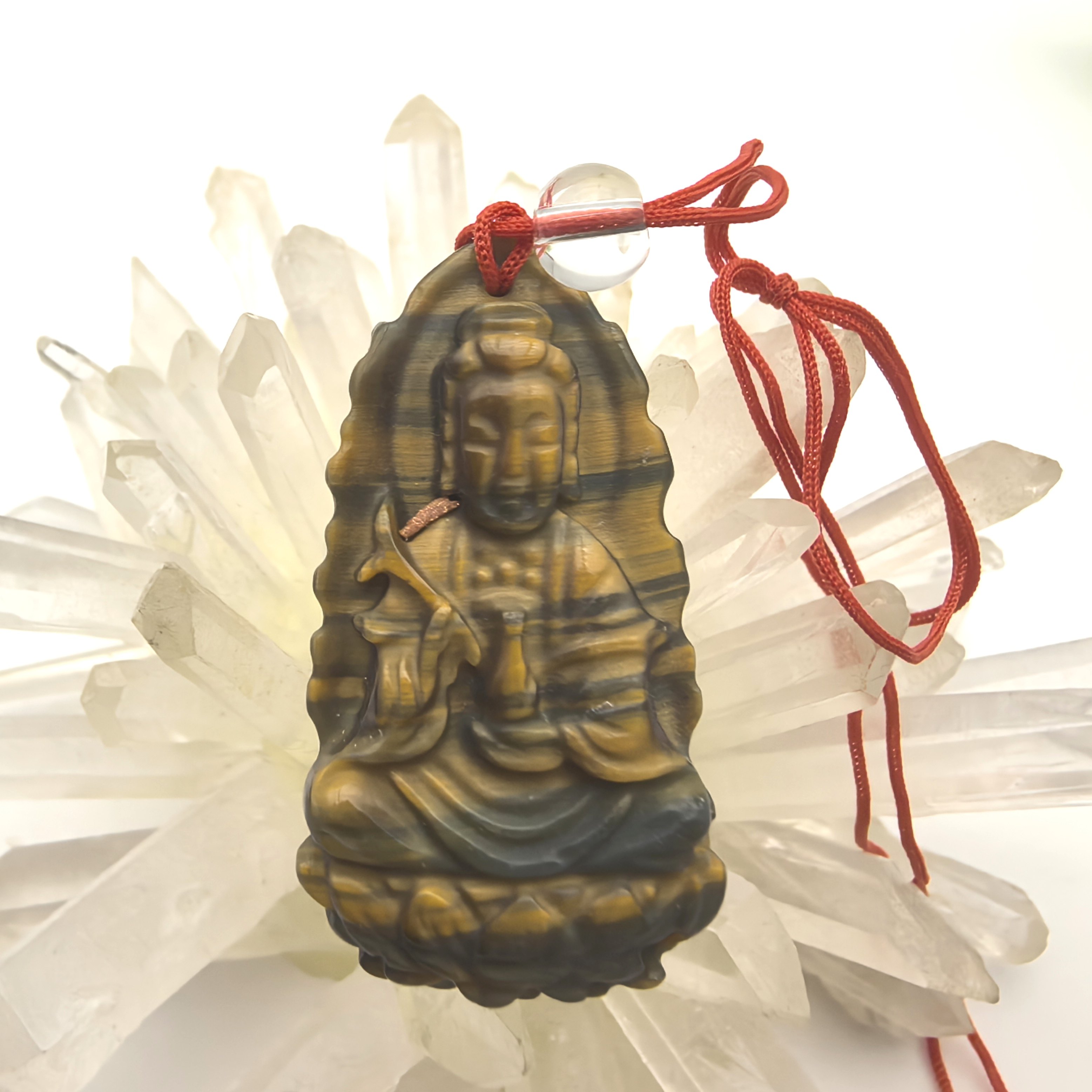 天然黄虎眼水晶观音菩萨吊坠挂坠男女属虎鼠护身符一物一图A32-30,饰品/流行首饰/时尚饰品新,颈饰,淘宝优惠券,粉丝福利购,淘宝优惠卷