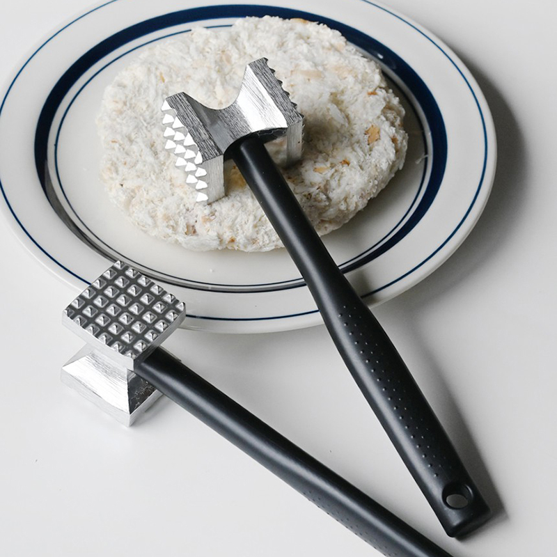 日本进口厨房牛肉锤松肉锤牛扒锤猪排锤牛排肉锤酒店铝合金碎肉锤