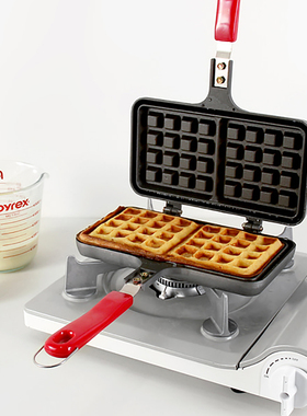 日本进口华夫饼模具华夫饼机松饼机不粘锅早餐轻松DIY燃气灶台用