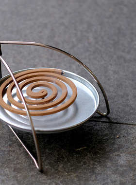 日本dulton可折叠蚊香盘家用户外露营香薰托盘支架子不锈钢便携