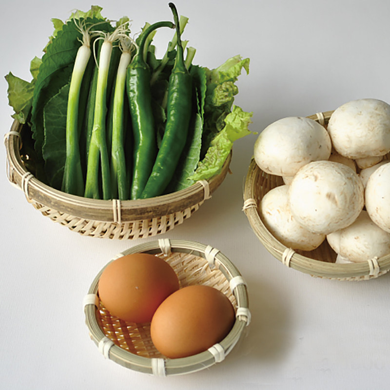 日式收纳篮和风手工竹编迷你篮子水果篮子零食干果竹编筐果盘竹篓