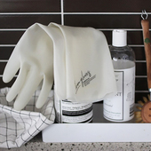 丁腈橡胶手套厨房洗碗手套家务清洁防水护手简约纯白北欧风ins款