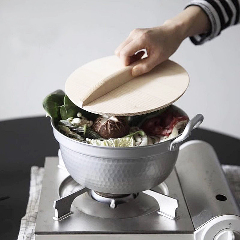 日本进口汤锅北陆带盖铝锅双耳蒸锅日式蒸锅炖锅煮面锅可配蒸笼屉,厨房/烹饪用具,蒸格/蒸片/蒸架,淘宝优惠券,粉丝福利购,淘宝优惠卷