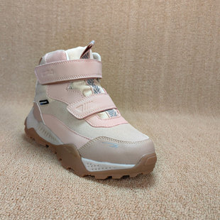 出口单外贸女宝宝户外防水中帮徒步鞋耐磨防滑越野运动女童鞋秋冬