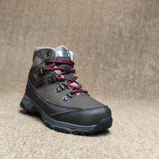 出口单户外防水防沙尘外贸真皮男童鞋中帮徒步鞋小学生登山鞋防滑