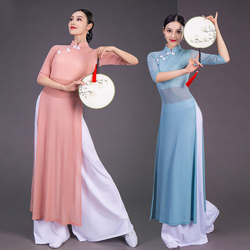 形体舞走秀舞姿翼古典舞礼仪禅服