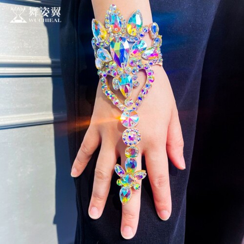 肚皮舞纯手工镶钻手环手链