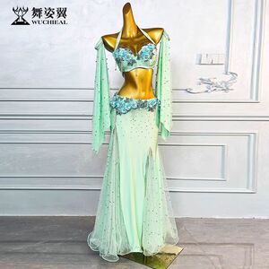 文胸裙肚皮舞表演出服套装舞姿翼
