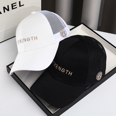 棒球帽休闲男女夏季弯檐网眼网帽