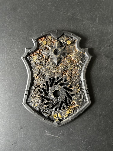 树脂盾牌手绘鹿角蕨挂板限量手工绘画侏儒鹿角蕨挂板