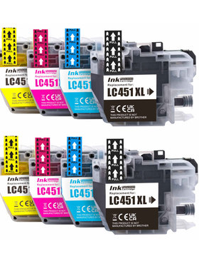 适用兄弟LC451 LC451XL墨盒DCP-J1050DW DCP-J1140DW打印机墨水盒