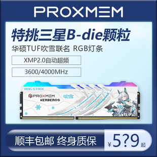 Die 2套条4000内存条16g RGB灯条三星B 3600MHz 博德斯曼DDR4