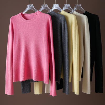 无缝一体！羊毛金线打底衫毛衣秋