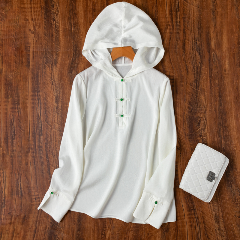 休闲国潮不撞衫！21姆米真丝衬衫