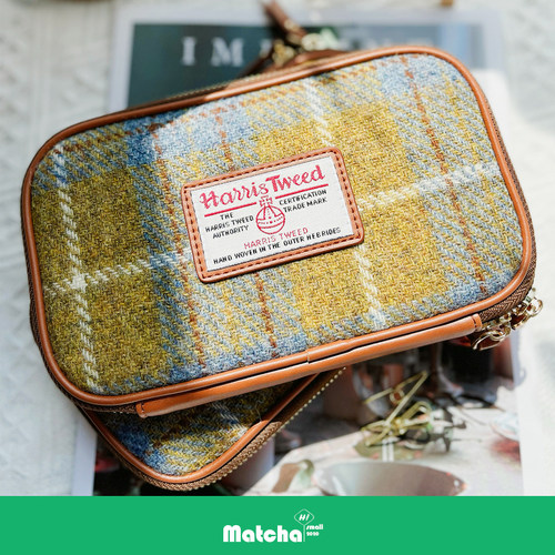 Harris大格子纯羊毛烧饼包大容量