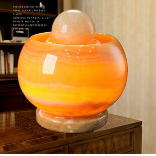 风水轮流水生财喷泉玉石球摆件开业玄关进门客厅办公室循环风水球