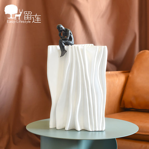 沉思者抽象摆件样板间书柜装饰品