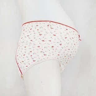 断码canlemon珂莱曼孕妇日本进口犬印产检裤小碎花全棉内裤高腰