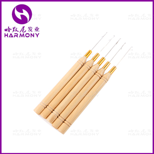 琉璃接发钩针假发钩针木把钩哈默尼接头串珠串扣接发工具套装