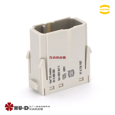 HARTING浩亭09140083001组合型重载Han16A 8芯压接模块公插芯(M)