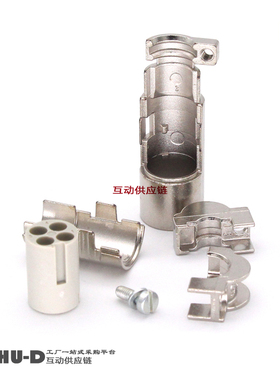 HARTING浩亭09150043013组合型重载Han-Quintax公针 圆形4芯+屏蔽