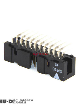 原装欧姆龙 20P简易牛角 XG4C-2034 DC3-20P弯针 2.54间距