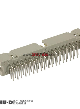 HARTING浩亭 09185506323 DC3-50P 2.54间距弯针简牛50P