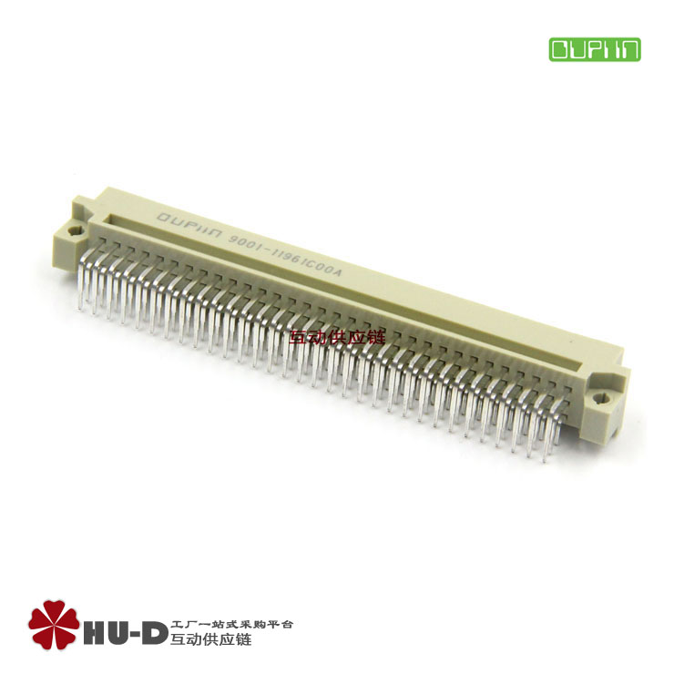 台湾欧品连接器 欧式插座 9001-11961C00A 3排96弯针 DIN396 公头