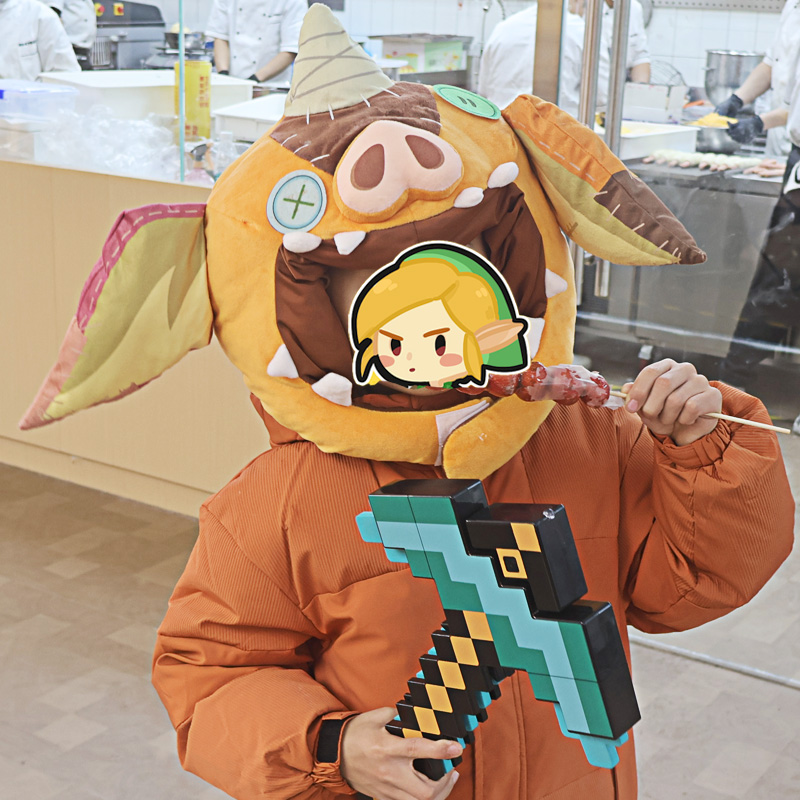 游戏塞尔达传说周边林克猪波克布林帽子儿童礼物cos拍照道具头套