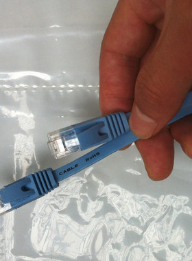 超短网线 千兆扁平网线  纯铜网线 0.2米 0.3米 20/30cm 蓝/黄色