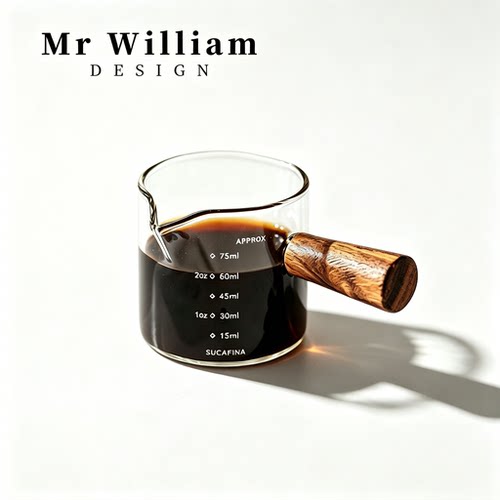 MRWilliam简约玻璃咖啡壶刻度