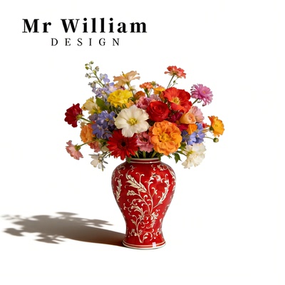 MRWilliam新中式青花瓷新年花瓶