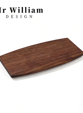 MR William 北欧轻奢胡桃木餐用托盘咖啡器具家用托盘手工茶盘