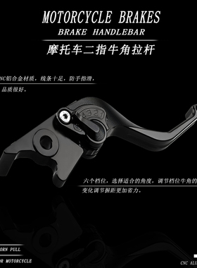 适用于阿普利亚 Tuono V4 Shiver 900改装3D六档牛角离合刹车拉杆