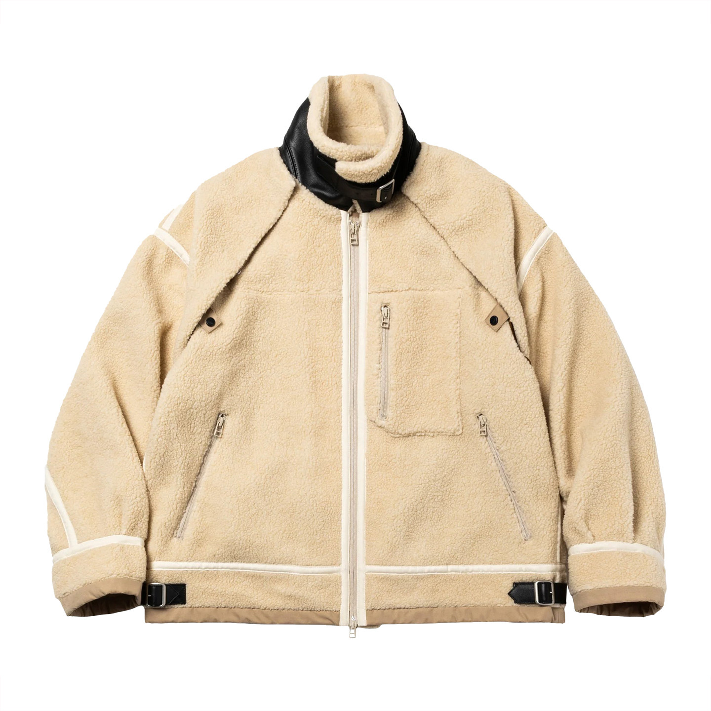 国内现货 Meanswhile Retro Fleece B3 25AW羊羔绒可拆卸夹克外套,男装,夹克,淘宝优惠券,粉丝福利购,淘宝优惠卷