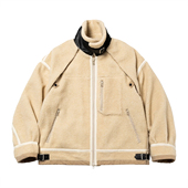 Meanswhile Retro Fleece 国内现货 25AW羊羔绒可拆卸夹克外套