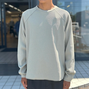 防紫外线速干华夫格男女长袖 国内现货 25AW GL45142 T恤 Goldwin