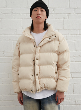 潮物Woo Profound支线 宽松廓形高街风 基础百搭加厚面包羽绒棉服