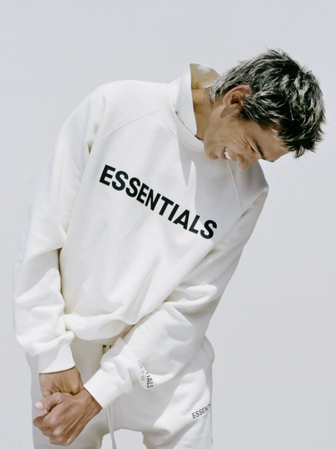 Страх перед Богом FOG Essentials24 Осень и зимний логотип с новым силиконом длинные пары -свитер.